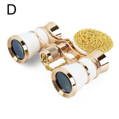 Vanad metallist binoklid filmide vaatamiseks Kokkupandavad ooperikrillid binokkel ketiga optilise läätsega Teater teleskoop Retro