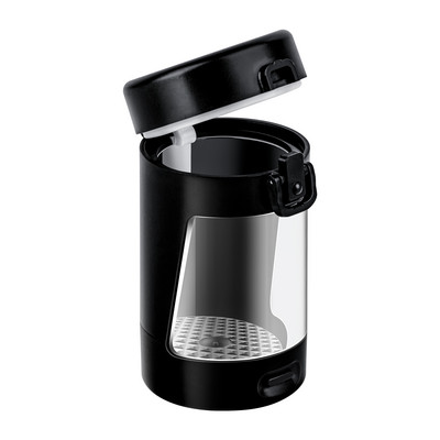 Nagyító tégely és LED fény átlátszó üveg légmentesen záródó tárolóedény Nagyító üvegedény Gyógynövény tartály Penész megelőzés