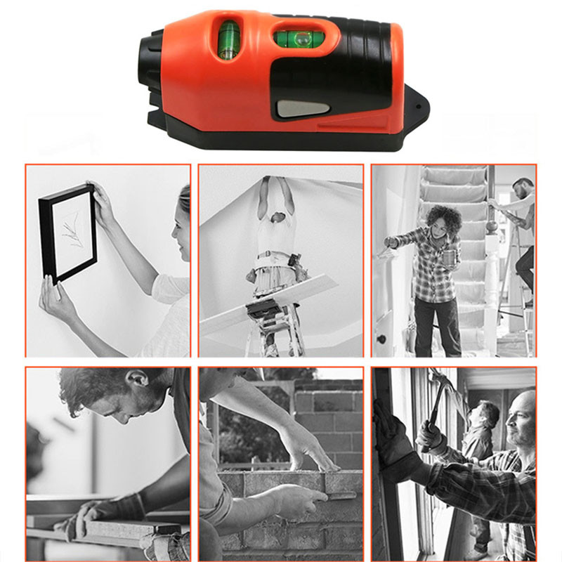 Mini instrument vertical de nivel cu bulă de aer autonivelant Nivel laser Contor LASER DREPT LEVEL ghidat cu laser Instrument de măsurare a liniei