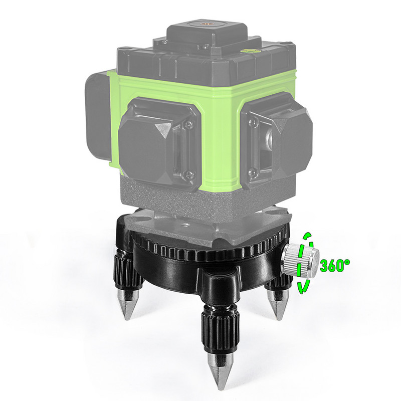 CLUBIONA 360° precīzas noskaņošanas turētāja grozāmās bāzes adaptera kronšteins statīvs 1/4 collu vītņotiem lāzera līmeņiem un 5/8 collu statīvam