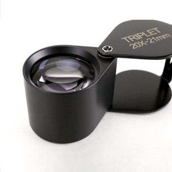 Pocket HD οπτικό γυαλί πτυσσόμενο μεγεθυντικός φακός φορητό κόσμημα Idenfy βοηθητικός φακός χειρός Μεγεθυντικός φακός χειρός 10x 20x 30x