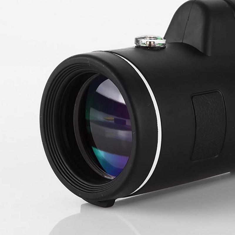 Telescop monocular util Multifuncțional compatibil HD Viziune nocturnă 40 x 60 Busolă Zoom optic Telescop pentru călătorii