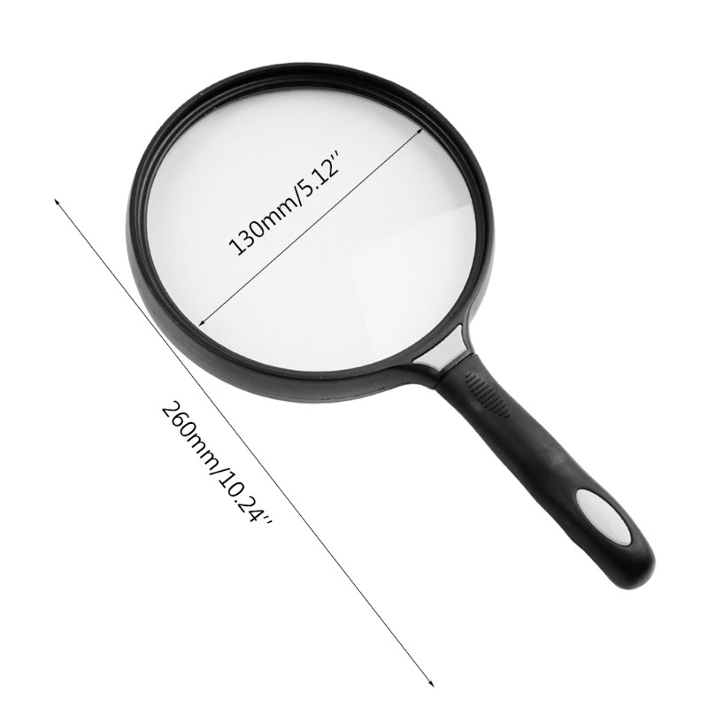 Ručno povećalo s velikom lećom od 130 mm, 2,5X čitanje novinskih karti, povećalo null