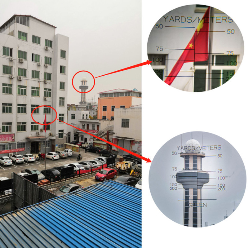 Telescop monocular HD 7x18 Binoclu Golf Focus Binoculo Optic Vânătoare Turism Scop Telemetru Yards Măsură Distanța