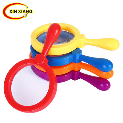 Lupă de mână colorată 5X Plastic Copii Grădiniță Lentila de mărire Lupă de observare a insectelor Lupă cadou Lupa
