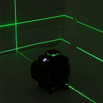 16 линии лазерен нивелир 4D 360° самонивелиращ се хоризонтален и вертикален кръст Супер мощен зелен лазерен лъч Инструменти за измерване на линии