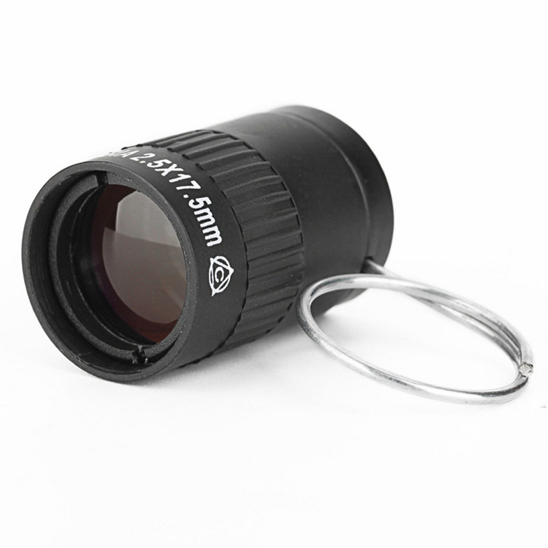 Taktiskais monokulārais teleskops Visvairāk mini 2,5 x 17,5 mm aģents, īpaši miniatūrs pirkstu sprādzes rokas teleskops medību tūrismam