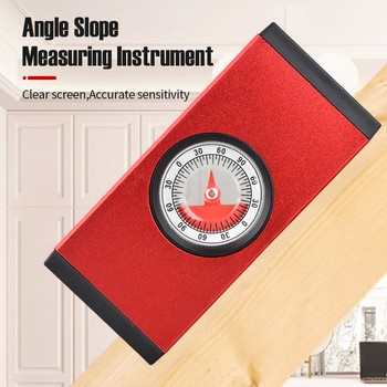 Многофункционален инструмент за измерване на наклона на ъгъл 0 - 90° Магнитен високопрецизен търсач за ниво на ъгъл, Ъгломер, измервател на нивото на наклона