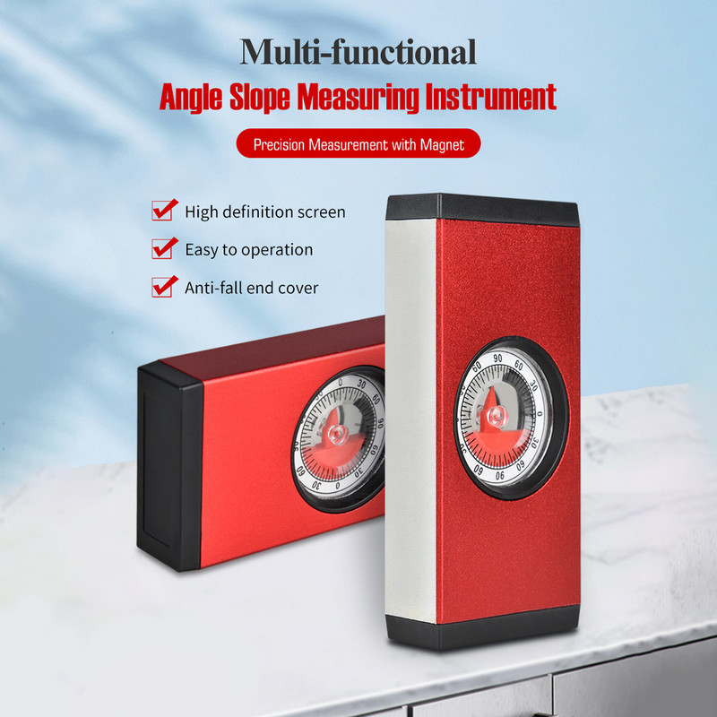 Multifunkčný prístroj na meranie uhla a sklonu 0 - 90° magnetický vysoko presný uhlový vyhľadávač úrovne, sklonomer, merač úrovne sklonu