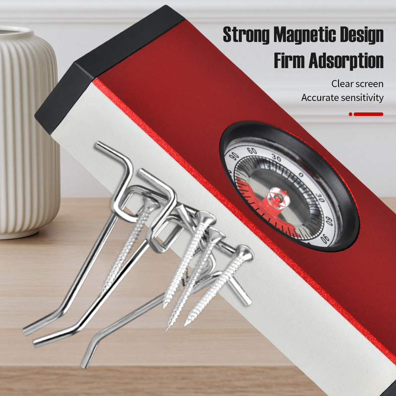 Multifunkčný prístroj na meranie uhla a sklonu 0 - 90° magnetický vysoko presný uhlový vyhľadávač úrovne, sklonomer, merač úrovne sklonu