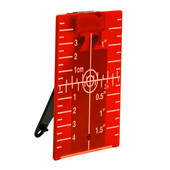 Profesionalus praktiškas fiksuotas stabilus lazerio lygio priedams Magnetinė tikslinė plokštelė kryžminė linija žalia raudona dviguba skalė su koja