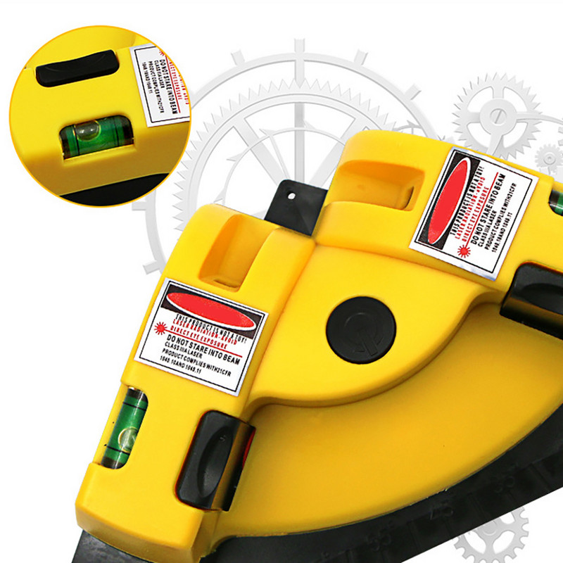 Nový vysoko presný pravouhlý štvorcový laserový vodováha 90° vertikálny laserový merací nástroj pre zemné práce, samonivelačný laserový vodováha 360