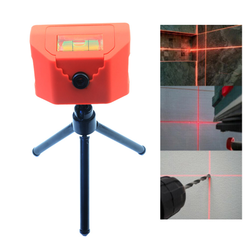 Új infravörös lézeres szintmérő 0-360 fokos találati pont keresztvonalas lézeres mérőműszer konzollal Cross Line lézerszalag