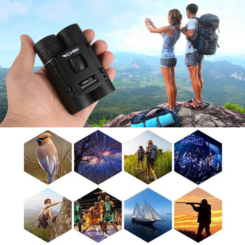 Binoclu 40x22/8x21 HD Puternic 2000M Mini telescop pliabil cu rază lungă de acțiune Optic FMC pentru vânătoare Sport Camping în aer liber Călătorii