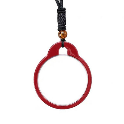 Radoša palielināmā lupa stikla kaklarota praktisks lasīšanas palīgs rotājums kulons brīvdienu mātes dienā vecmāmiņas dāvana