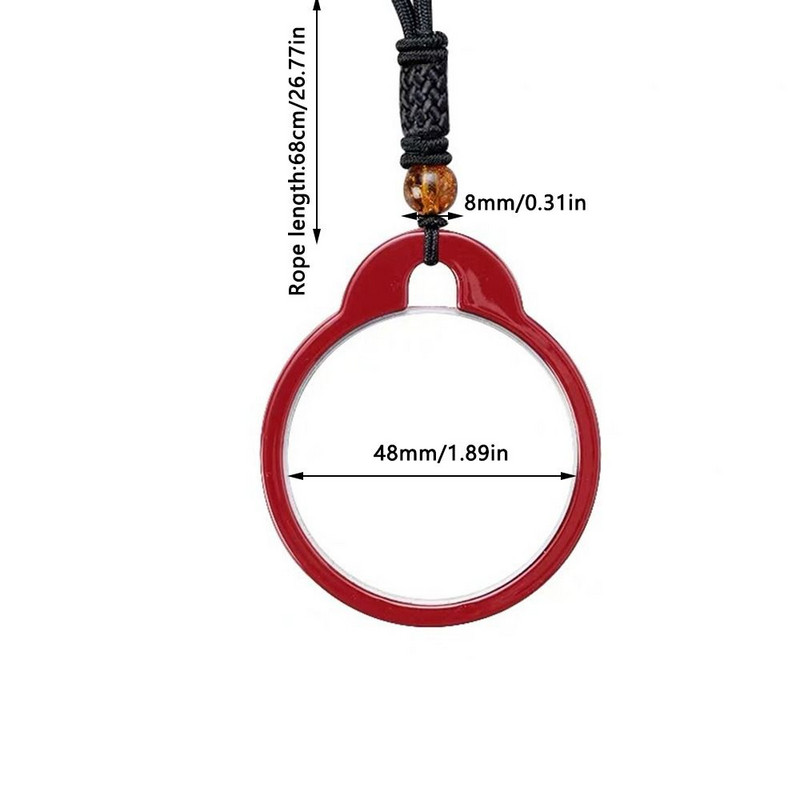 Radoša palielināmā lupa stikla kaklarota praktisks lasīšanas palīgs rotājums kulons brīvdienu mātes dienā vecmāmiņas dāvana