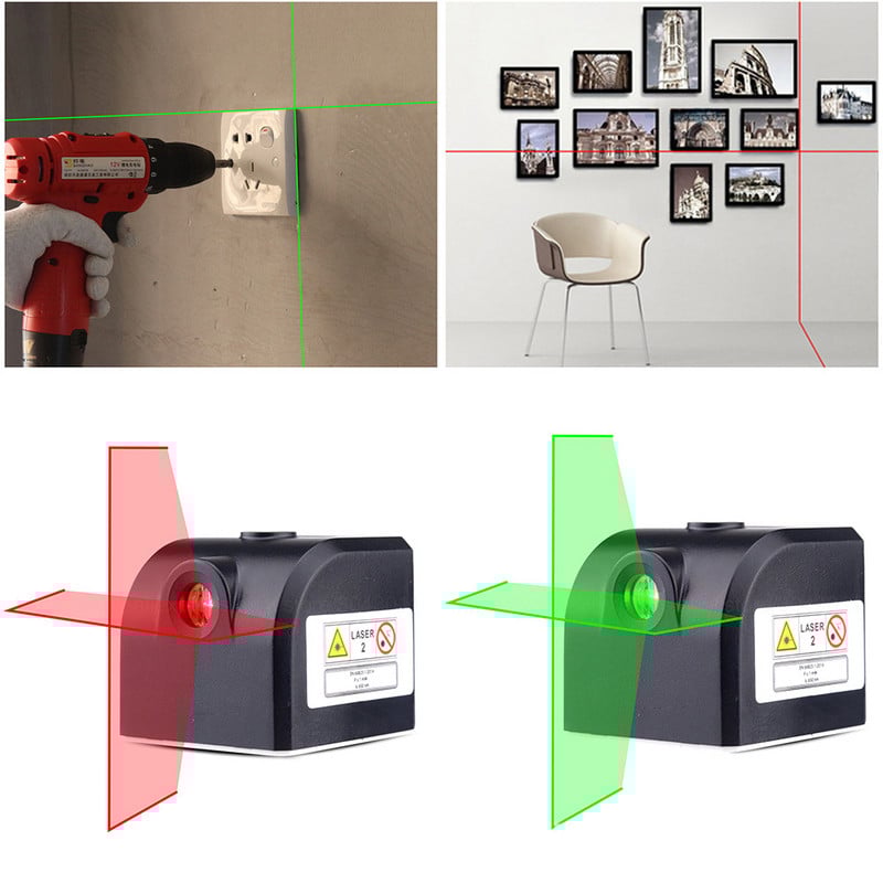 Laserový merací nástroj Krížová laserová vodováha Krížová čiara Mini super výkonná červená/zelená laserová čiara pre domáci dekoračný nástroj