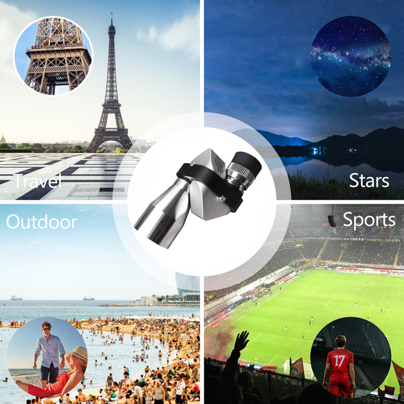 Naočale za noćno gledanje Prijenosni mini kutni dalekozor Vodootporni HD džepni monokular za noćno gledanje pri slabom svjetlu