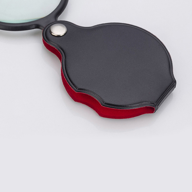 Pārnēsājams rokas Lupa 6X 8X Ādas Lupa Kabatas Lupa Lasīšanai Monoklis Juvelierizstrādājumu Lupa Dāvanu Brilles Lup