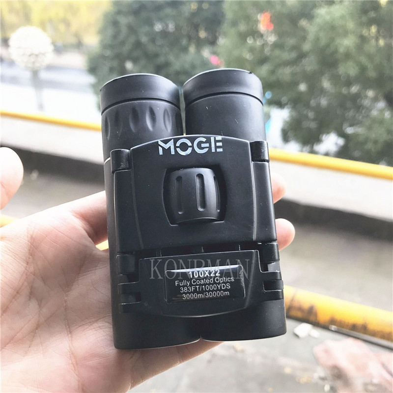 Binoclu puternic 100x22 HD Mini binoclu pliabil pentru sport de vânătoare excursie în camping în aer liber Cadou de Crăciun 2021