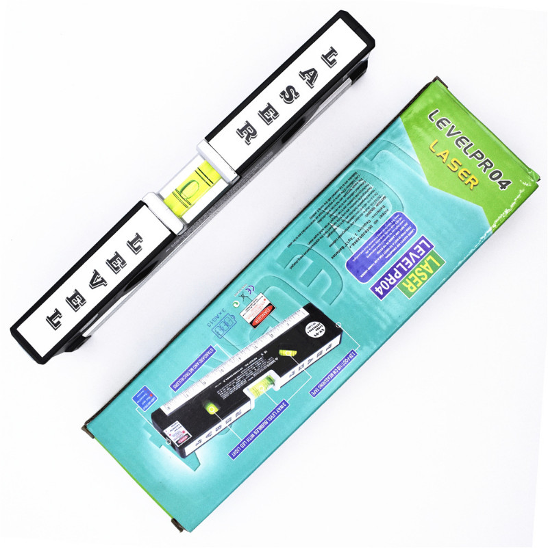 Acasă Multifuncțional Instrument de nivelare cu laser de înaltă precizie Riglă de oțel Linie dreaptă Aliniere de nivel cu laser Bandă de măsurare verticală