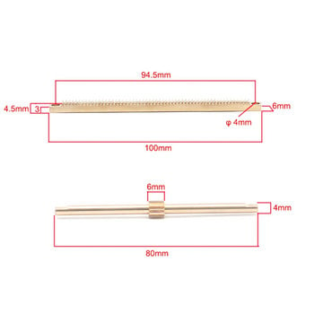 Αστρονομικό Τηλεσκόπιο Focuser Rack Shaft Set 0,5M Full Brass Focusing Gear and Axle DIY Αντικατάσταση