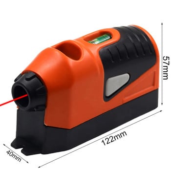 Mini Vertical Spirit Level Level Laser Level LASER STRAIGHT ΤΟ Εργαλείο μέτρησης μέτρησης γραμμής στάθμης με καθοδήγηση με λέιζερ