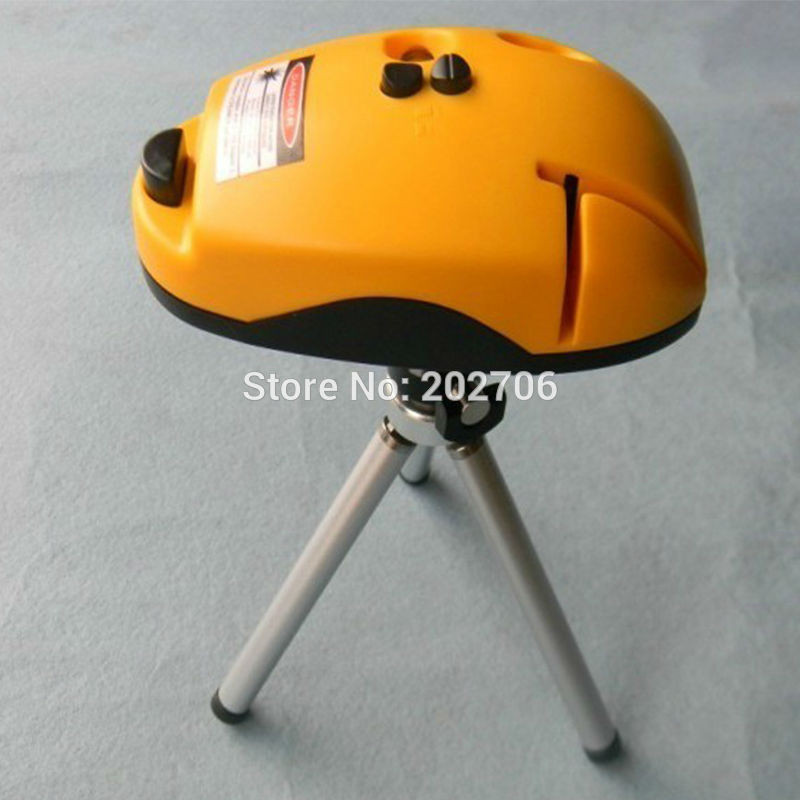 Mitmeotstarbeline 2-realine lasertaseme nivelleerimine täisnurga lasertasandi tööriist 90-kraadine lasermõõtja minilaser statiiviga