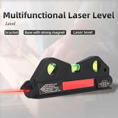 Laser cu nivel multifuncțional Vertical Orizontal 2 linii Riglă de nivel cu laser în infraroșu Aliniere bandă de măsurare Riglă de echilibru orizontal