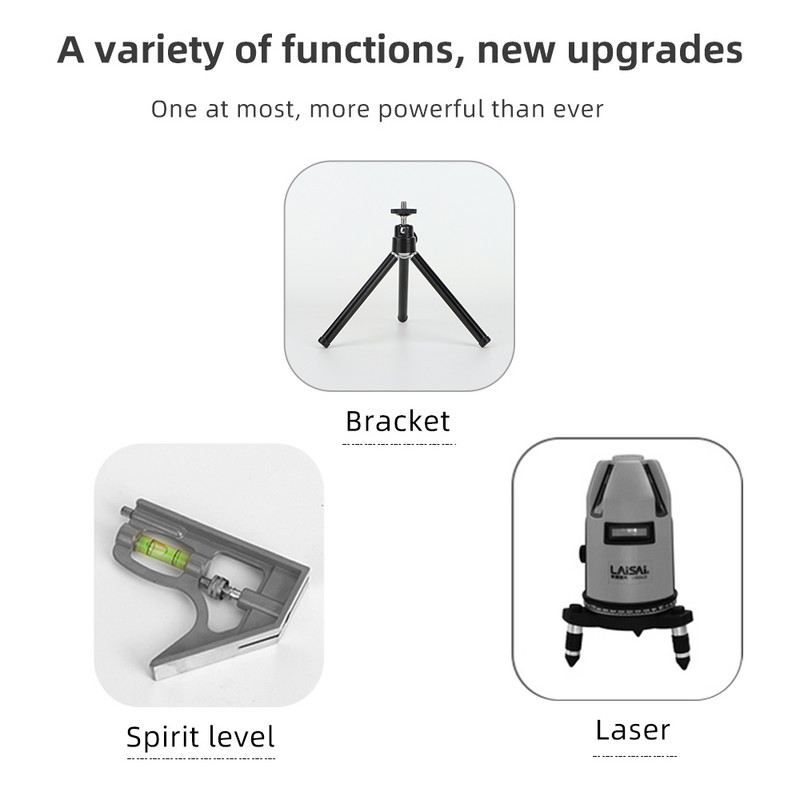 Laser cu nivel multifuncțional Vertical Orizontal 2 linii Riglă de nivel cu laser în infraroșu Aliniere bandă de măsurare Riglă de echilibru orizontal