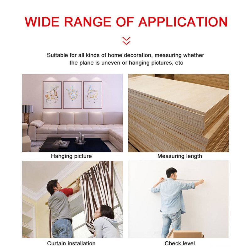 Actualizați la nivel laser multifuncțional Laser de linie Orizont Bandă de măsurare verticală Alinier cu bule Riglă Instrument de diagnosticare de măsurare