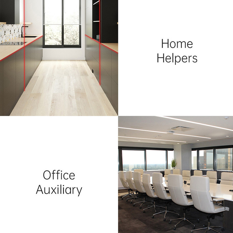 Skaitmeninis lazerinio lygio posūkio matuoklis Lazerinis protraktoriaus kampo liniuotė dviejų ekranų C tipo įkraunamas konstrukcijos matavimo įrankis