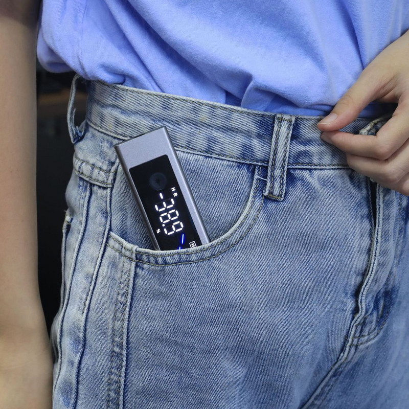 Skaitmeninis lazerinio lygio posūkio matuoklis Lazerinis protraktoriaus kampo liniuotė dviejų ekranų C tipo įkraunamas konstrukcijos matavimo įrankis