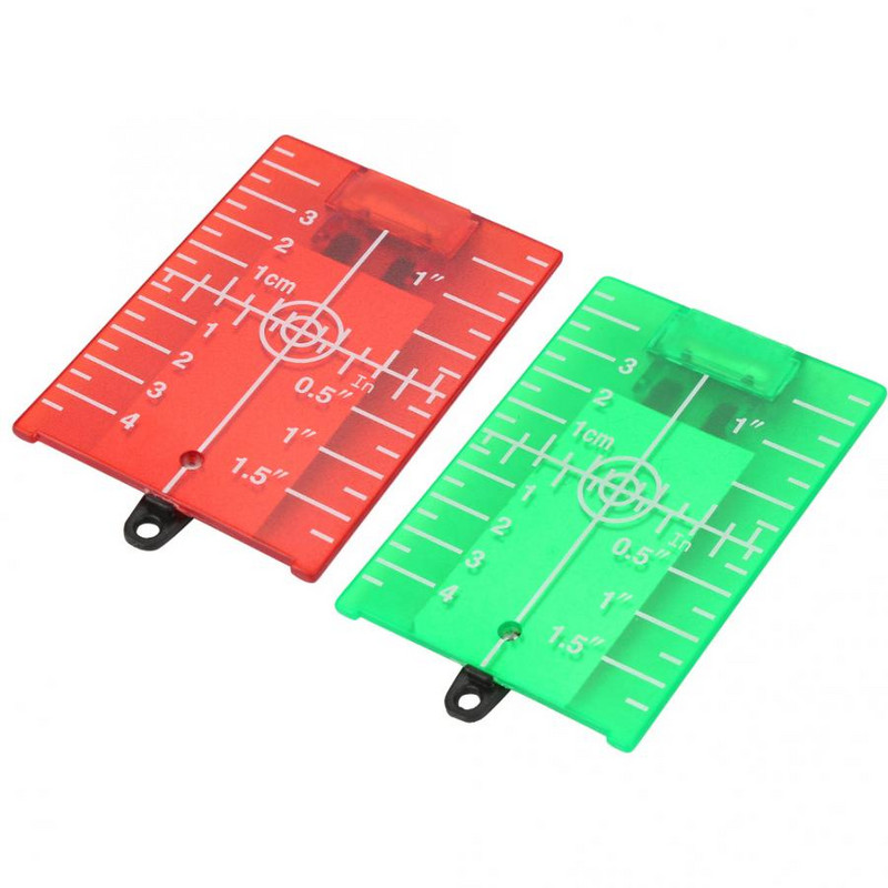 Laserski mjerač razine Zelena laserska ciljna kartica Magnetska ciljna ploča s nogom za laserski mjerač razine Križna linija Dvostruka ljestvica