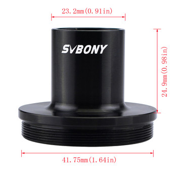 SVBONY 23,2 mm T Ring Lens Mount Αξεσουάρ φωτογραφικής μηχανής DSLR για Φακό μικροσκοπίου τηλεσκοπίου προσαρμογέα κάμερας Canon EOS Nikon