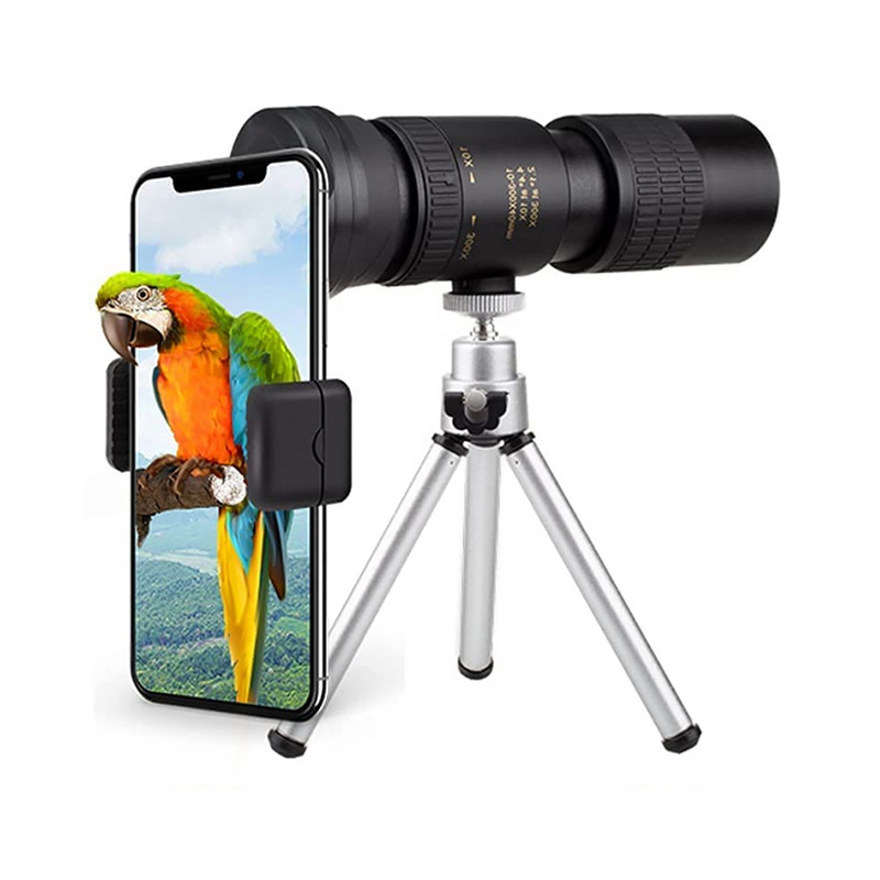 10-300X40 profesionalus monokulinis teleskopas HD Galingas nešiojamasis žiūronai Zoom Aukštos kokybės BAK4-Prism atsparus vandeniui stovyklavimui