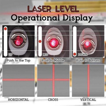 Колектор за бормашина 4 в 1 Лазерно ниво Хоризонтална линия Лазерен локатор с обхват на измерване Вертикална измервателна лента Измервателни инструменти