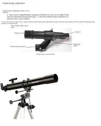 Celestron 5x24 Finder Scope Оптичен търсач Отвори Скоба Crosshair Finder View Telescope Monocular Астрономически аксесоари