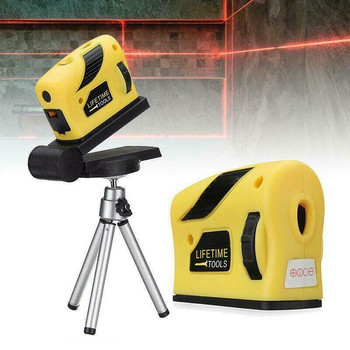500NM 0-360 Degree Four in One Level Laser with Fine Adjustment Laser Scriber Yellow with Bracket
