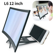 Lupa de ecran HD de 12" pentru proiecția telefonului Lupă Video cinema 3D pentru iPhone Măritor de ecran Aspect amplificator