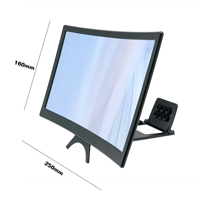 Lupa de ecran HD de 12" pentru proiecția telefonului Lupă Video cinema 3D pentru iPhone Măritor de ecran Aspect amplificator