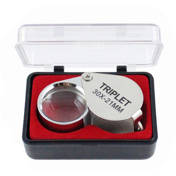 30x/20x/10x Jewelry Diamond Jewelry Loupe Magnifier Εργαλείο μεγεθυντικός φακός Eye Magnifier Glass Equipments Triplet Jewelers Eye Glass