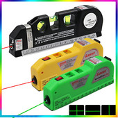 Nivel cu laser Orizont Măsură verticală Alinier 8FT Rigle standard și metrice Măsurare multifuncțională Laser