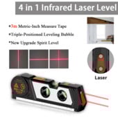 4-ühes infrapuna-lasernivoo multifunktsionaalsed ristjoone horisondi vertikaalmõõtmised ülitäpsed lasernivelleerimisinstrumendid