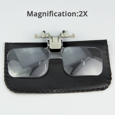 Palielināmās brilles Presbiopijas saspraude uz Paceļamām brillēm 2x Palielināmais Lupas lasīšanai Maza Druka Pastmarku Kolekcionēšanai