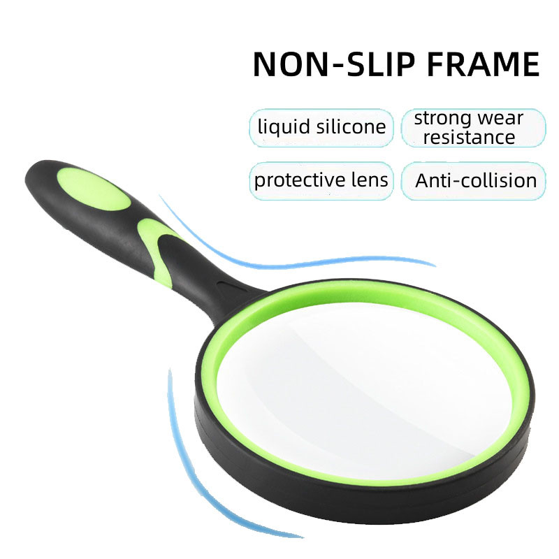 10 kartų didinamasis stiklas vaikams senjorams nešiojamas skaitymo didinamasis 50 mm didinamasis lęšis, skirtas skaityti mokslą Gamtos tyrinėjimams