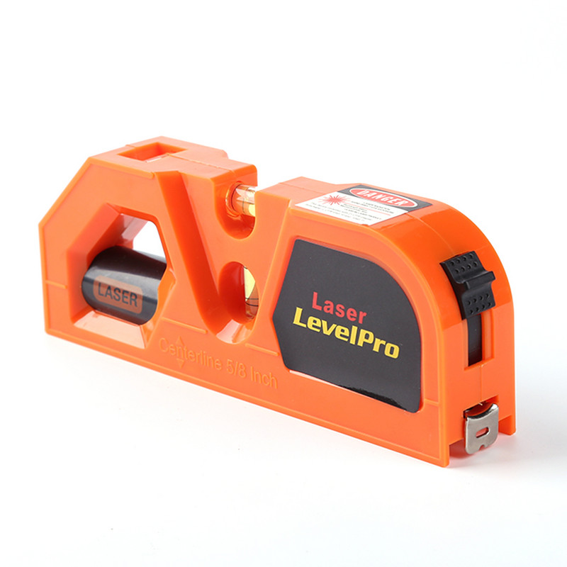 Mini infračervený laserový nivelátor Prenosný vysoko presný nivelačný merač s červeným lúčom Domáci laserový nivelátor na lepenie do zeme Merací nástroj