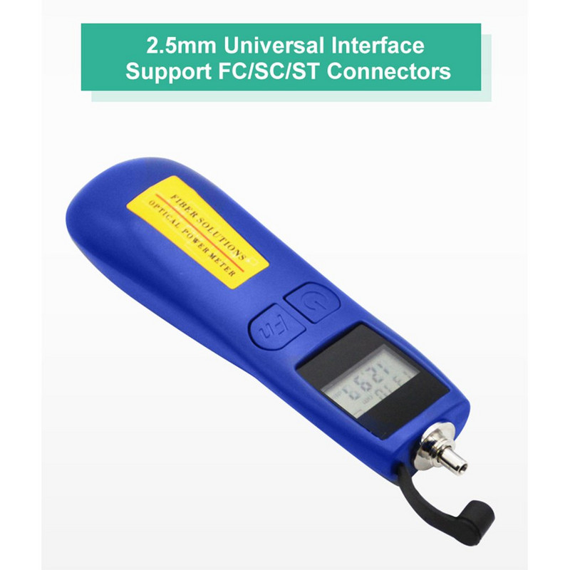 Universaalne port 6 standardsed lainepikkused 850/1300/1310/1490/1550/1625/1650nm optilise töökiiruse võimsusmõõturi tester 2,5 mm FC/SC/ST
