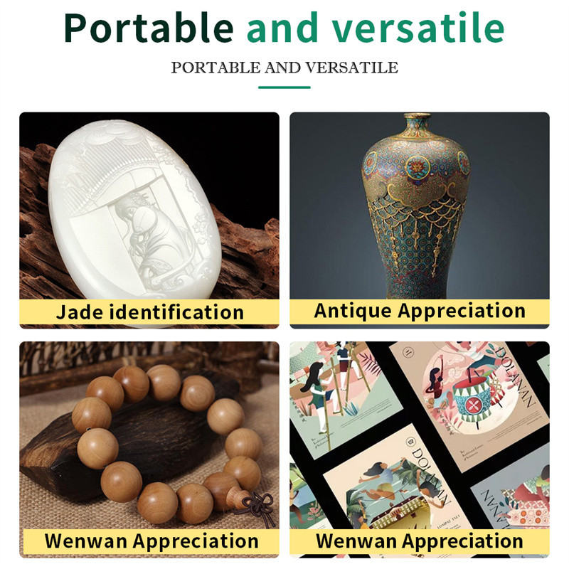 Zseb 30X 60X összecsukható nagyítóval megvilágított nagyító LED fénnyel Hordozható ékszer nagyító ékszerész mini mikroszkóp Lupa