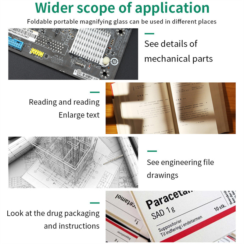 Zseb 30X 60X összecsukható nagyítóval megvilágított nagyító LED fénnyel Hordozható ékszer nagyító ékszerész mini mikroszkóp Lupa